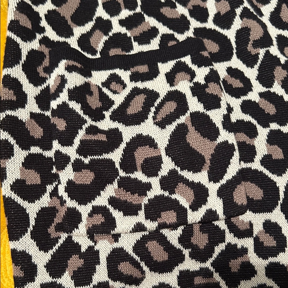 Leopard Print Sleeveless Cardigan Chicos, size small - Picture 3 of 10
